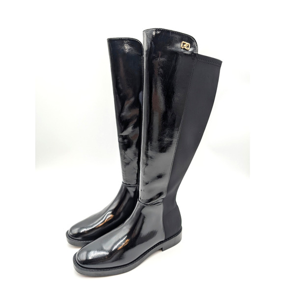 Aerosoles Trapani Knee High Boots Round Toe Women's Black Size US8.5 EU39 - Picture 1 of 9